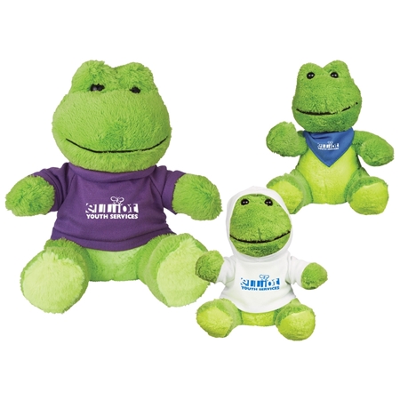 Picture of Custom Printed 8.5" Fantastic Frog Plush Animal