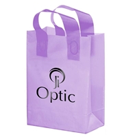 Promotional Foil Stamped Color Frosted Loop Bag