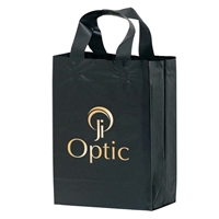 Custom printed Foil Stamped Color Frosted Loop Bag