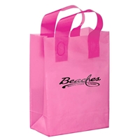 Branded Foil Stamped Color Frosted Loop Bag