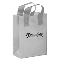 Promotional Foil Stamped Color Frosted Loop Bag