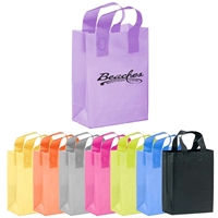 Custom printed Foil Stamped Color Frosted Loop Bag