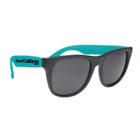 Picture of Custom Printed Black Frame Rubberized Sunglasses