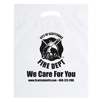 Picture of Reusable Reinforced Die Cut Handle Bag - 12" X 16" x 3"