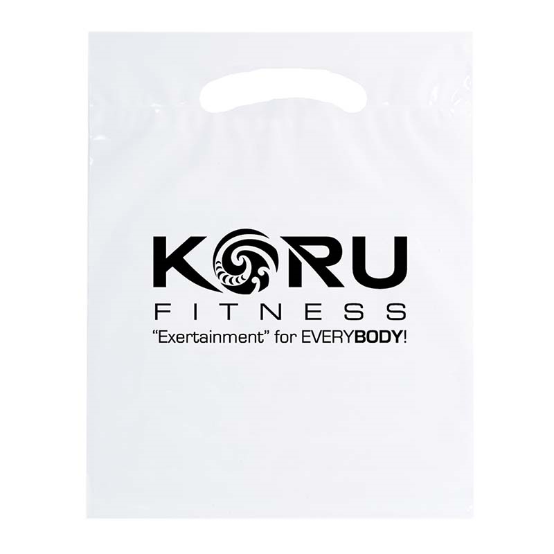 Promotional Small Reusable Reinforced Die Cut Handle Bag