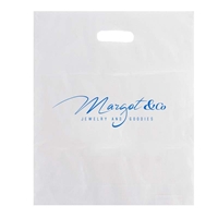 Picture of Custom Flexograph Frosted  Die Cut Bag - 12" W x 15" H x 3" D