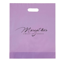 Picture of Custom Flexograph Frosted  Die Cut Bag - 12" W x 15" H x 3" D