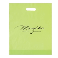 Picture of Custom Flexograph Frosted  Die Cut Bag - 12" W x 15" H x 3" D