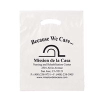 Imprinted Fold-Over Reinforced Die Cut Handle Bags