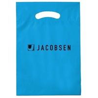 Fold-Over Reinforced Die Cut Handle Bag With Your Logo
