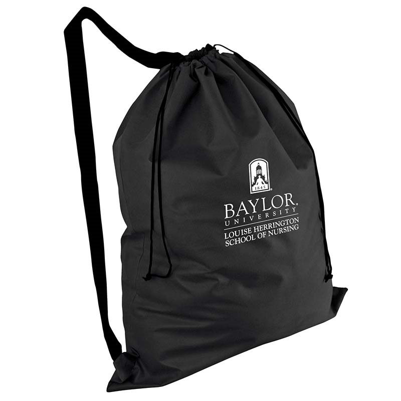 Custom NonWoven Laundry Duffel Bag With Over the Shoulder Strap
