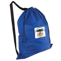 Imprinted  Full Color Non-Woven Laundry Duffel Bag With Over the Shoulder Strap