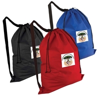 Picture of Full Color Non-Woven Laundry Duffel Bag With Over the Shoulder Strap