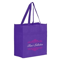 Picture of Heavy Duty Non-Woven Grocery Tote - 13" W x 14" H x 7" D