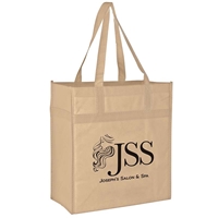 Picture of Heavy Duty Non-Woven Grocery Tote - 13" W x 14" H x 7" D