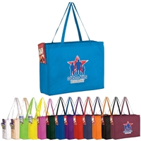 Picture of Full Color Over the Shoulder Non-Woven Tote - 16" W x 12" H x 6" D