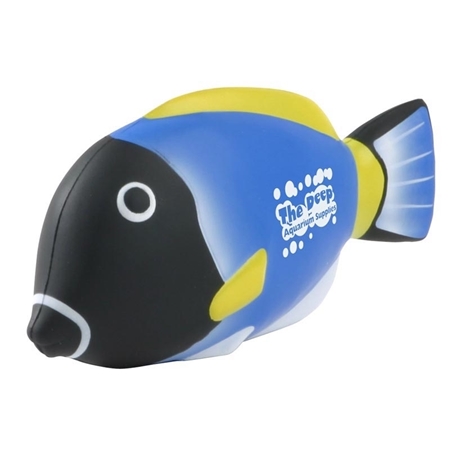 Blue Tang Fish Stress Ball With Logo