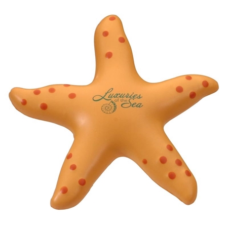 Custom Printed Starfish Stress Ball