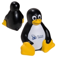 Custom Printed Sitting Penguin Stress Ball