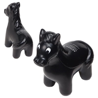 Black Imprinted Horse Stress Ball