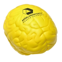 Yellow Custom Brain Stress Ball