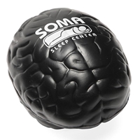 Custom Brain Stress Ball in black