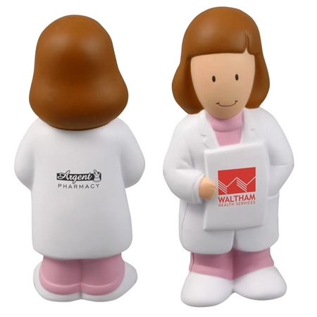 Branded Female Physician Stress Ball