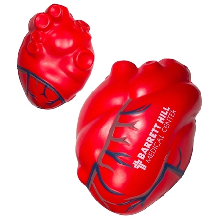 Custom Printed Heart With Blue Veins Stress Ball