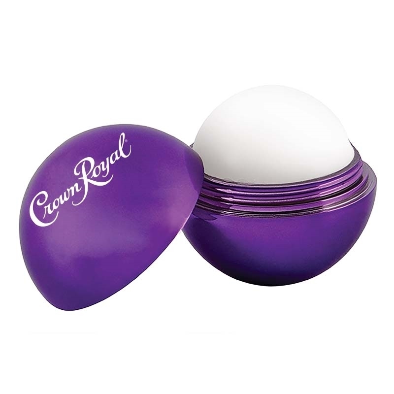 Promotional Metallic Finish Round Lip Balm