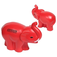 Red Elephant Stress Ball With Logo