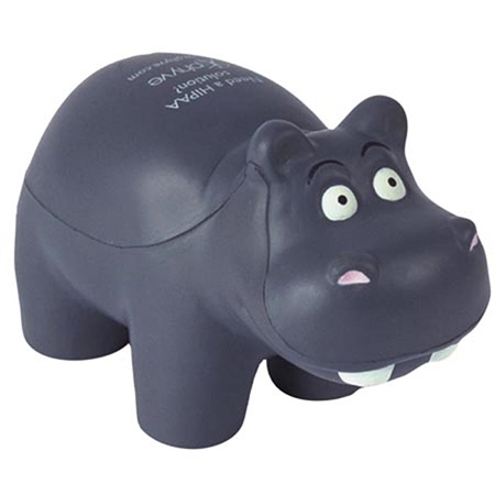 Custom Printed Hippo Stress Ball