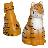 Custom Printed Sitting Tiger Stress Ball