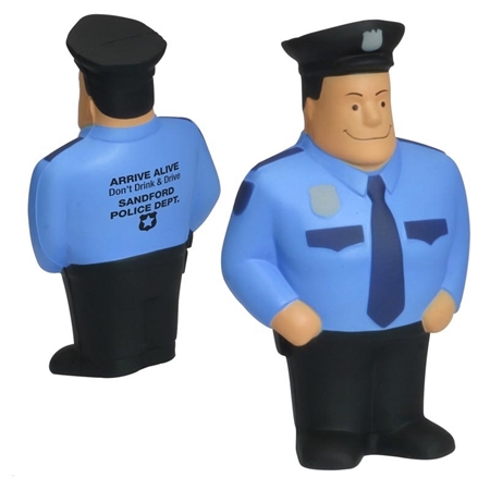 Custom Printed Policeman Stress Ball