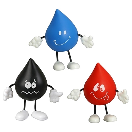 Promotional Droplet Figure Stress Balls