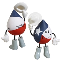 Custom Printed Texas Figure Stress Ball