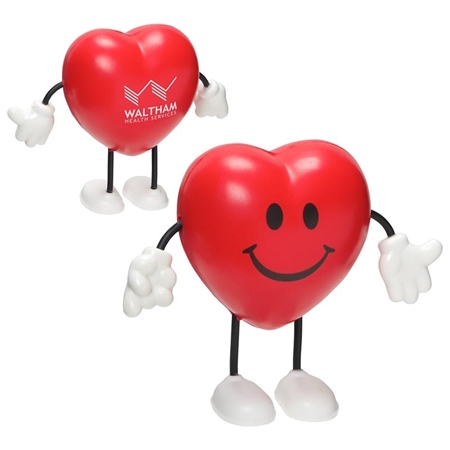 Picture of Custom Printed Valentine Heart Figure Stress Ball
