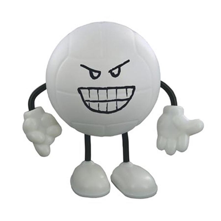 Custom Volleyball Figure Stress Ball