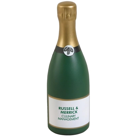 Promotional Champagne Bottle Stress Ball