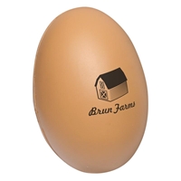Brown Custom Egg Stress Ball