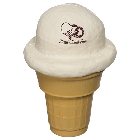 Custom Printed Ice Cream Cone Stress Ball