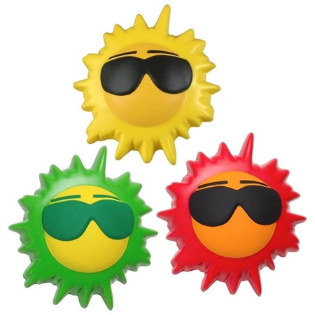 Personalized Cool Sun Stress Balls
