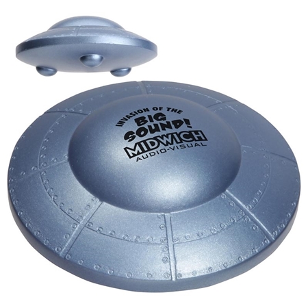 Custom Printed Flying Saucer Stress Ball