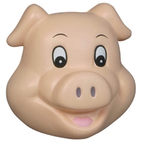 Custom Printed Pig Funny Face Stress Ball