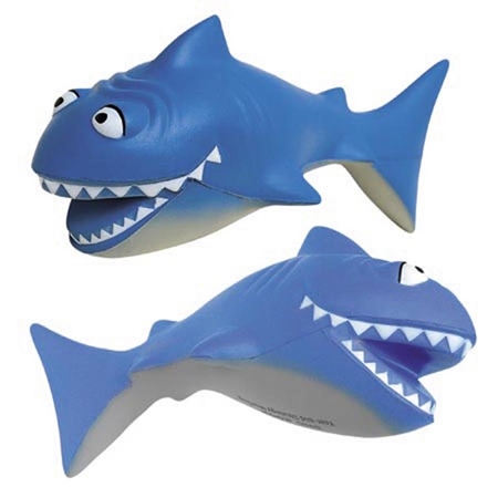 Promotional Cartoon Shark Stress Ball