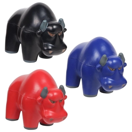 Custom Printed Wall Street Bull Stress Balls