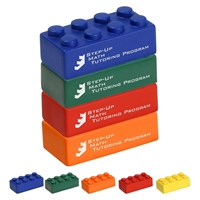 Promotional Building Block 4 Piece Set Stress Balls