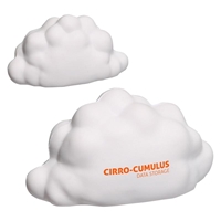White Promotional Cloud Stress Ball