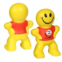 Yellow Imprinted Captain Smiley Stress Ball