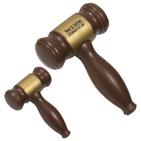 Custom Printed Gavel Stress Balls