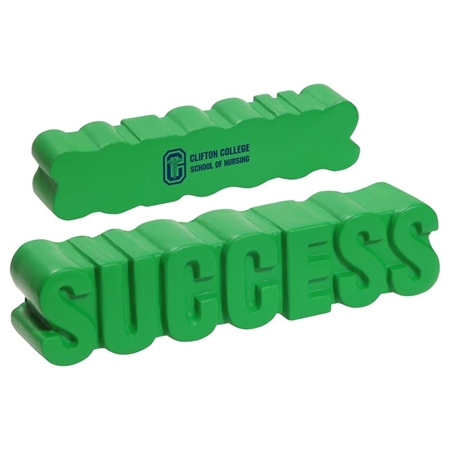 Custom Printed Success Word Stress Ball